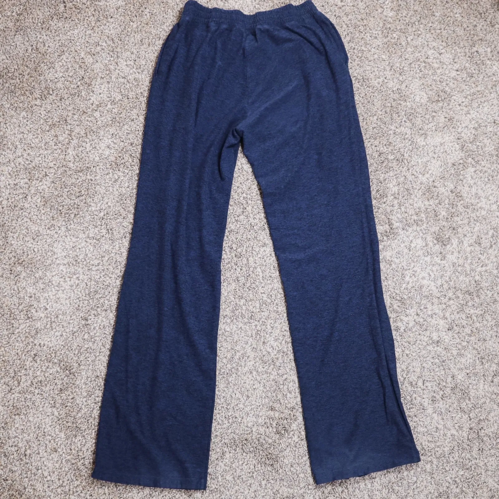 Outdoor Voices Heather Blue CloudKnit Wide Leg High Waist Pants Stretch Athletic - Image 5