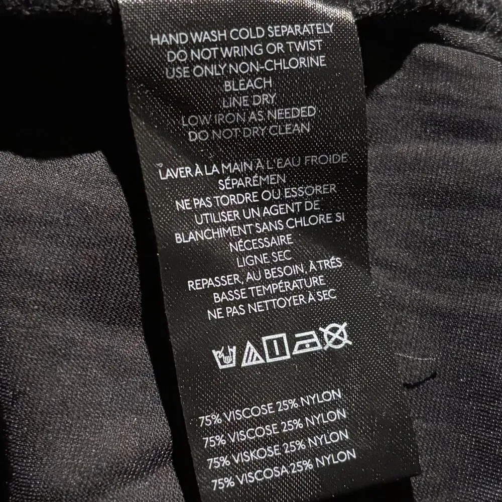 Anthropologie Wide Leg Velvet Pants Black XS Womens Relaxed Fit Classy Lounge - Image 6