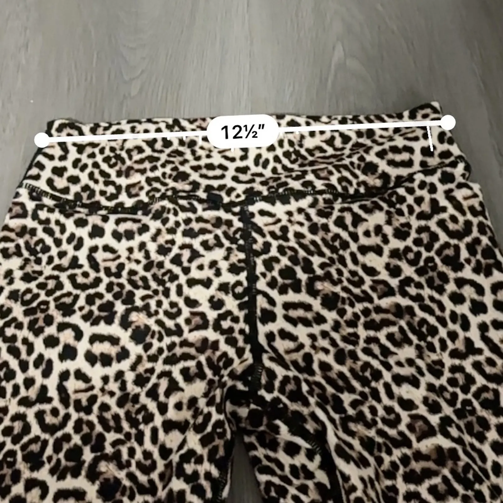 Zyia Active Brilliant‎ Scrunchy Butt High Rise Leopard 7/8 Leggings Sz 8-10 - Image 11