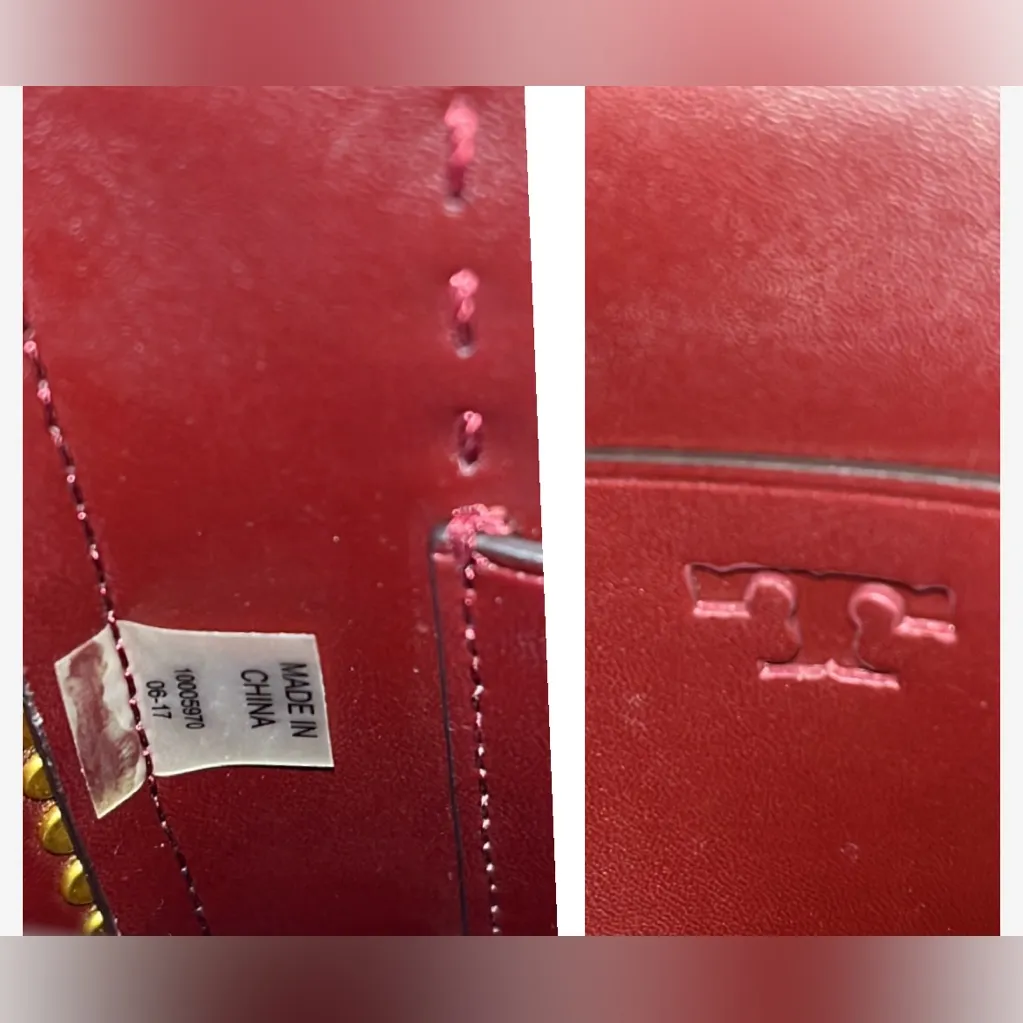 Tory Burch Sawyer Stud Leather Shoulder Bag - Image 12