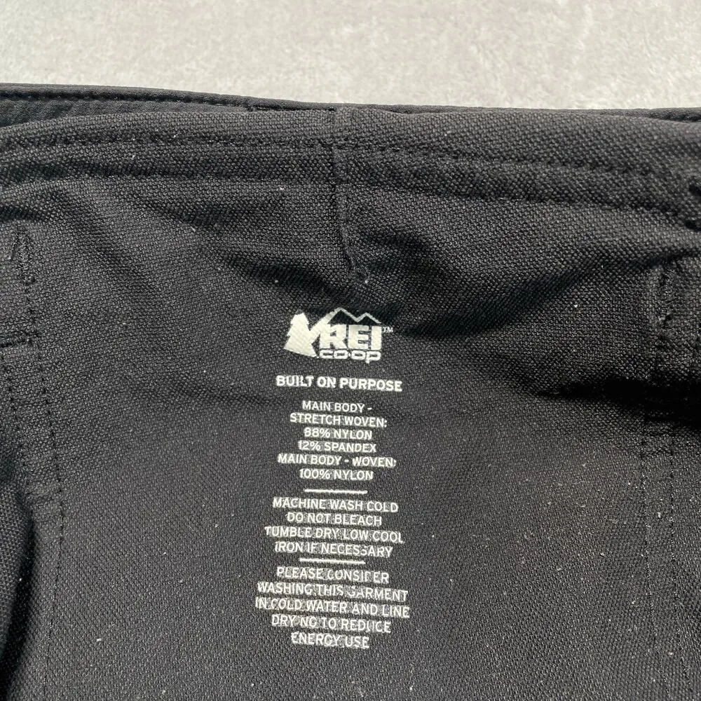 REI Coop Pants Womens 6 Black Hiking Stretch Quick Dry Travel Articulated Knees - Image 4