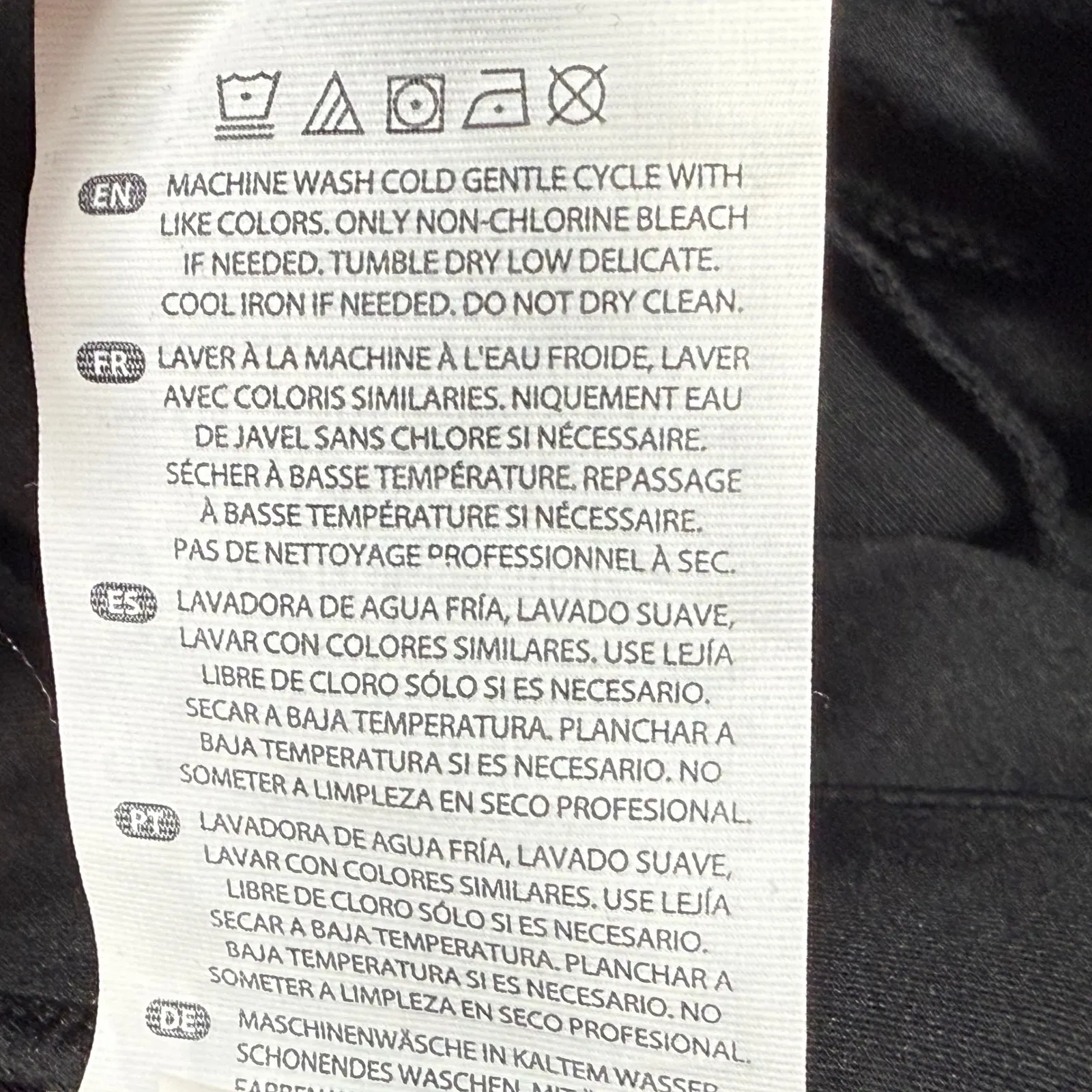 BYLT Premium Basics Lounge Pants Drawstring Pockets Split‎ Hem Black Size M Size M - Image 10