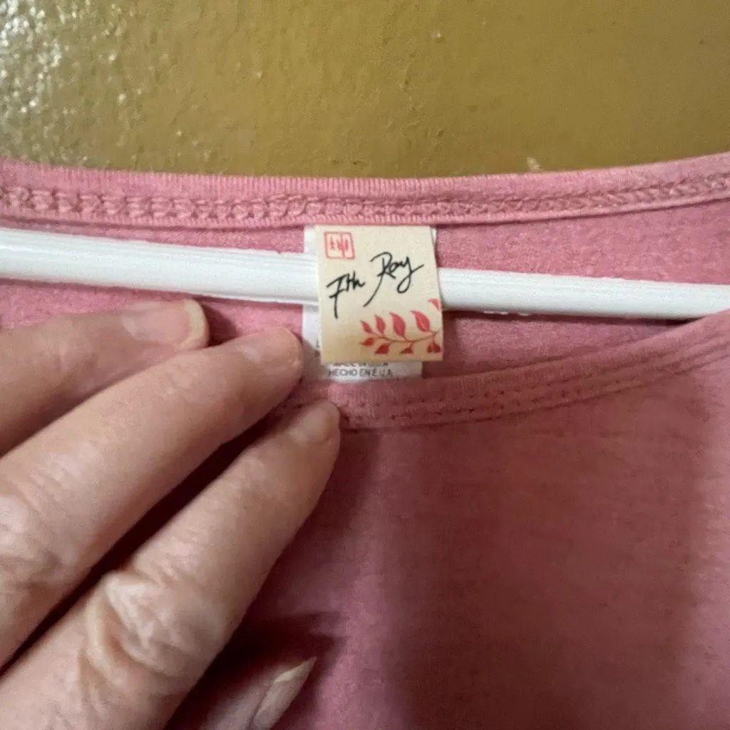 7th Ray  size XL boho USA made lace bell sleeves. - Image 6