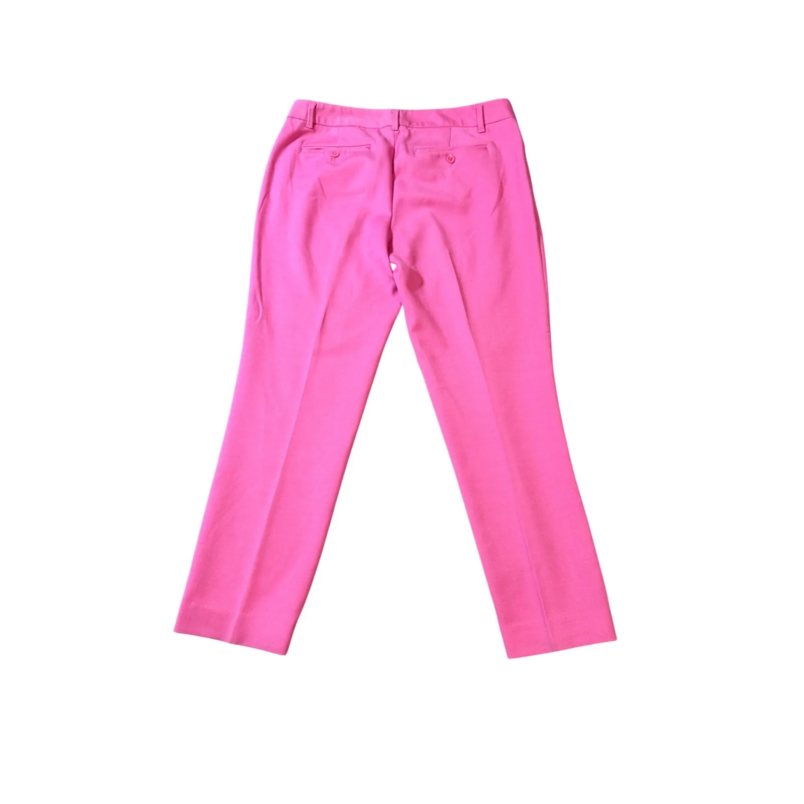 Gap Size 4 Pink Slim Cropped Pants 26" Inseam Pockets Low Rise Women Preppy - Image 7