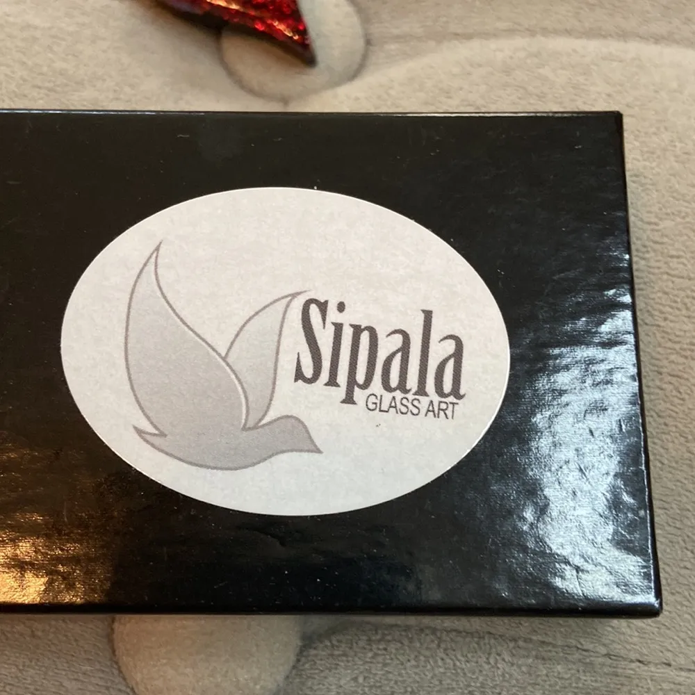 Glass necklace and earrings - Image 4