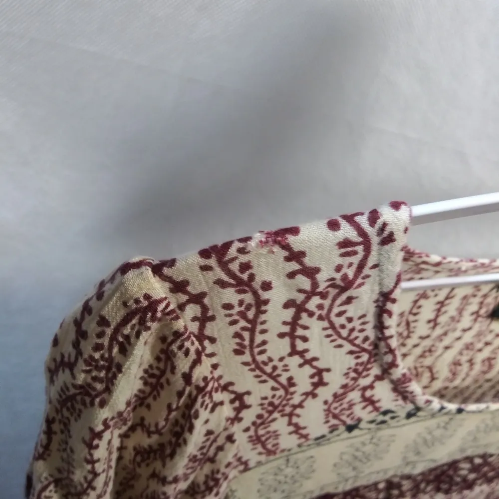 Fashion Fuse Nuetral Boho Extra Wide Sleeves Asymmetrical Dress Size M - Image 8