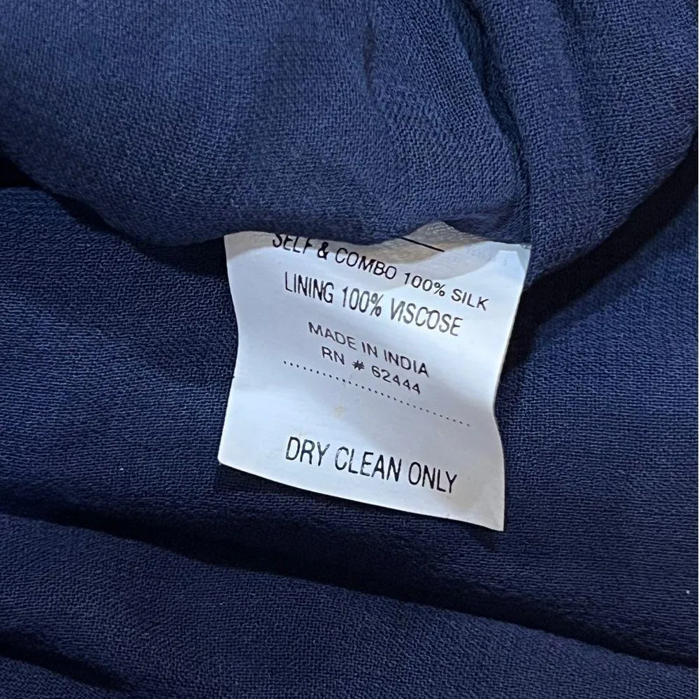 Size 4 Nicole Miller Sleeveless Blue Sequin Round Neck  Shift Dress NEW NO TAGS - Image 9