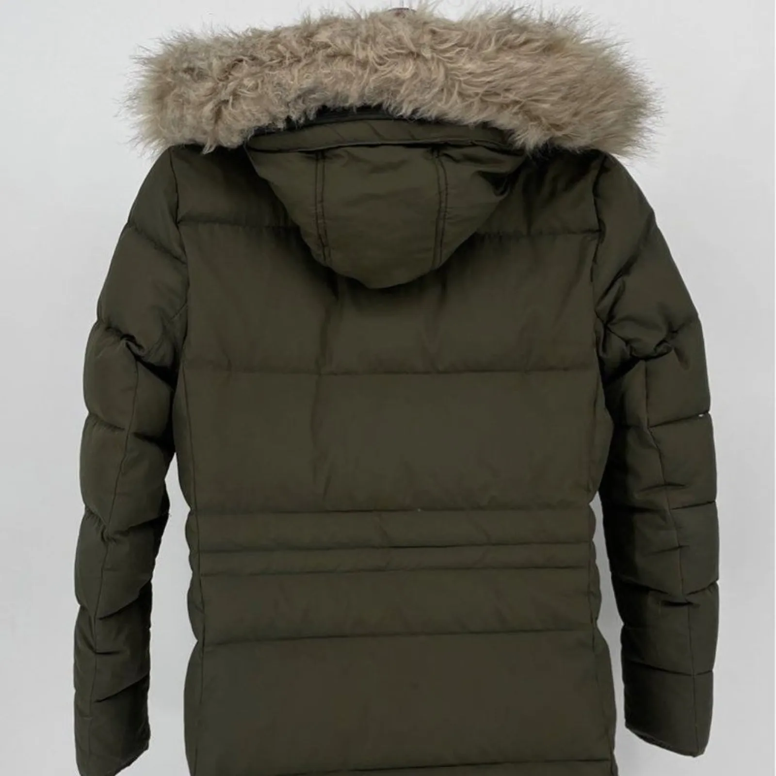 Ralph Lauren Polo Green Women's Winter Parka Jacket Duck Down Feather‎ - Size XS - Image 2