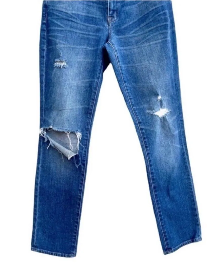 Madewell The Slim Boyjean Boyfriend Straight Jeans High Waist 26 - Image 3