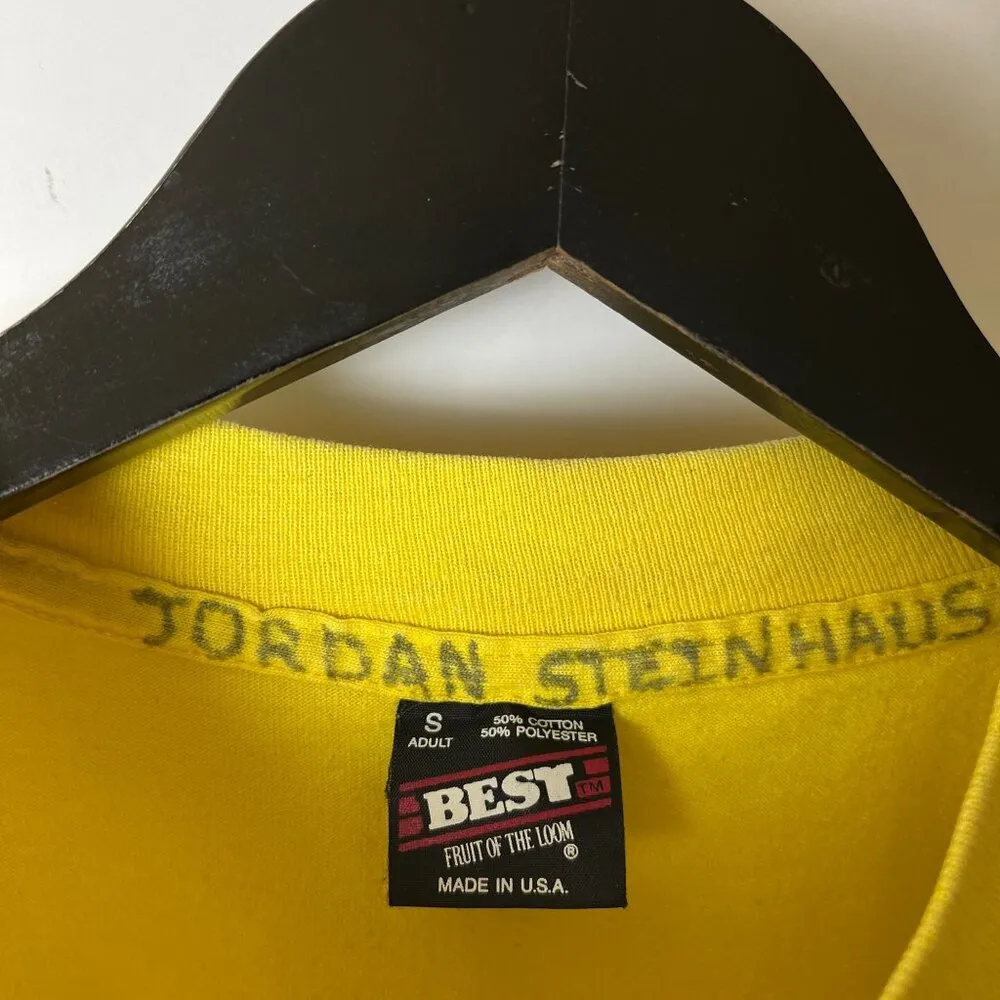 Vintage 90s Cub Day Camp T Shirt Yellow Small S USA Single Stitch Graphic - Image 4