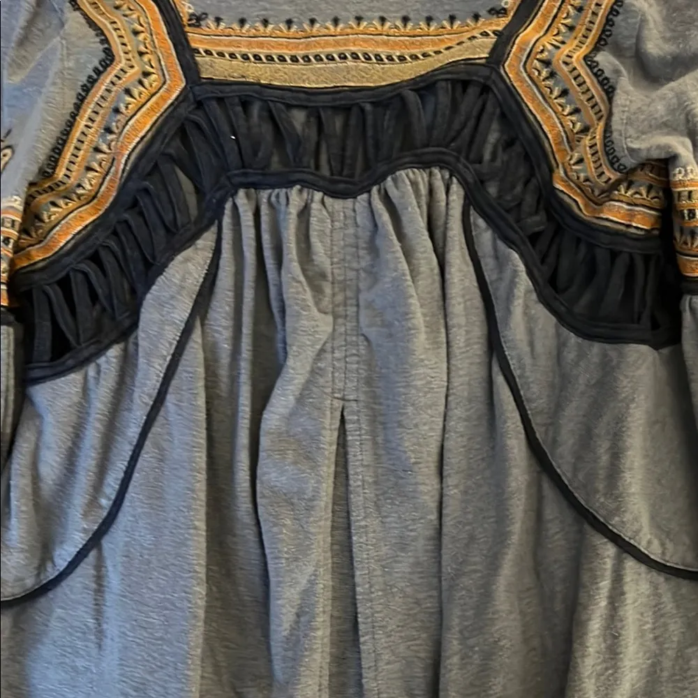 Free People Blouse with Embroidered Details - Image 7
