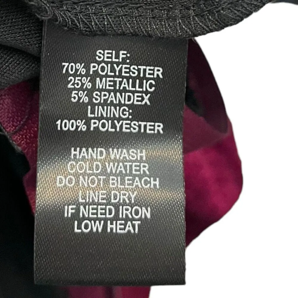 LULUS Dancing All Night Magenta Metallic Strapless Maxi Dress Womens Size XS - Image 10