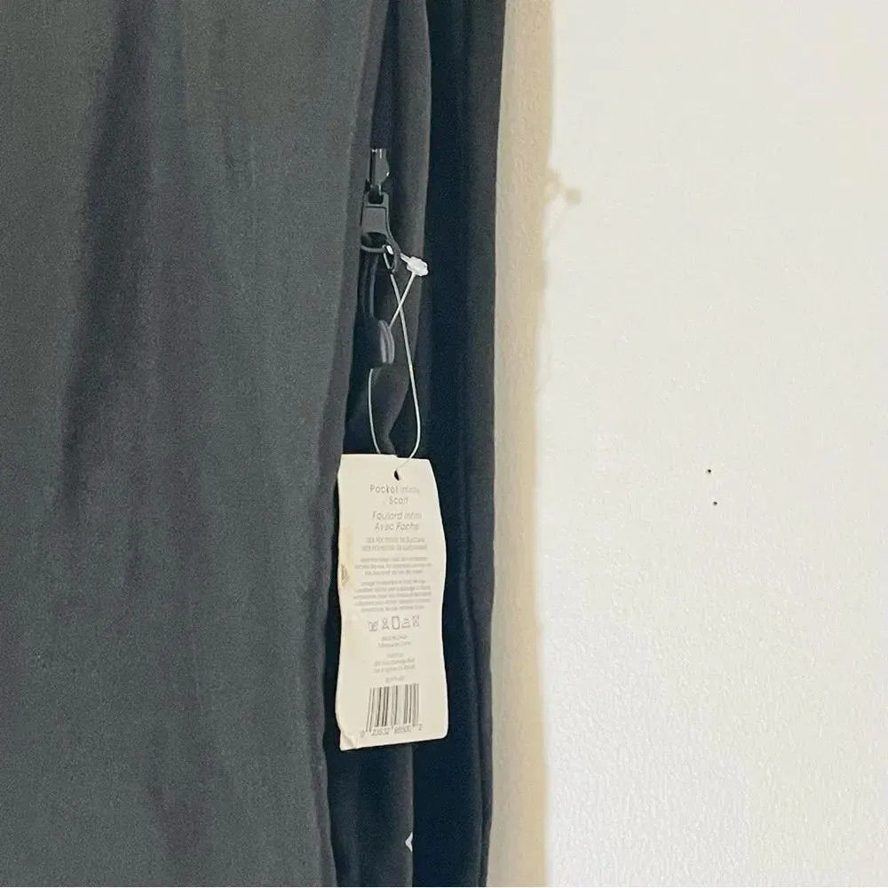 Beyond Yoga Pocket Black/Dark Gray Infinity Scarf OS NWT - Image 3