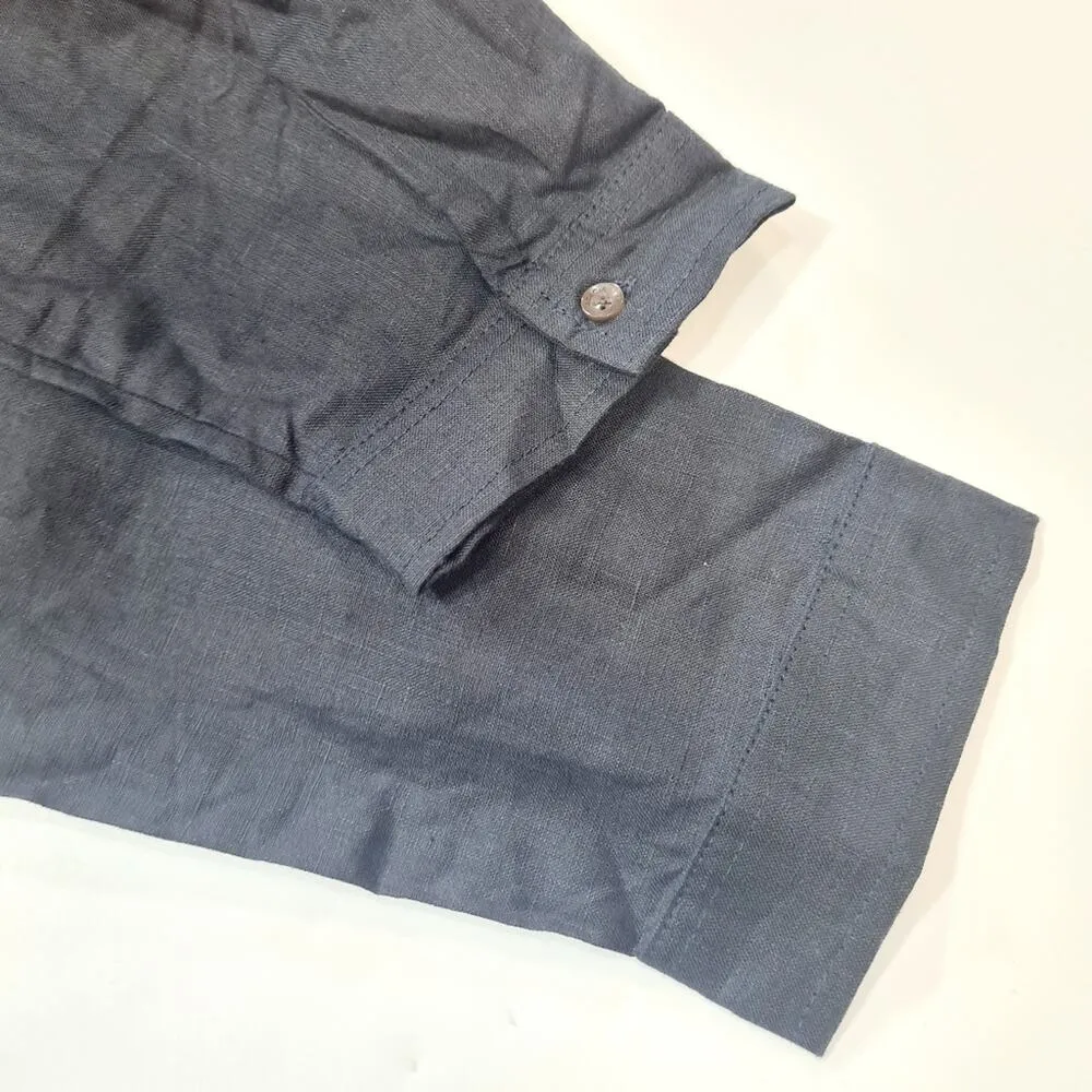 ACACIA Billy Linen Jumpsuit in Deep Navy Medium - Image 9