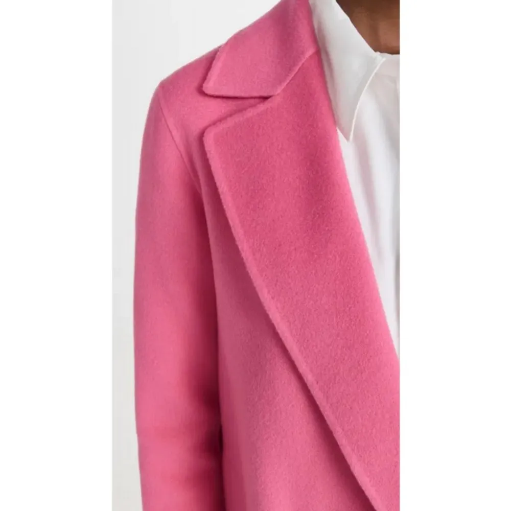 💕THEORY💕 Clairene Luxe Blazer Coat Wool Cashmere Blend Pink Orchid Large L NWT - Image 7