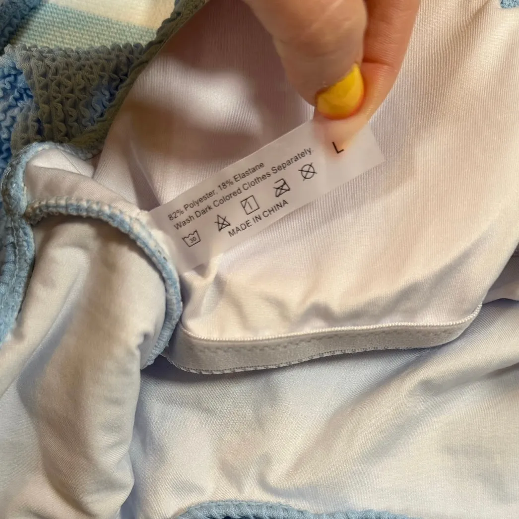 NWOT TEXTURED BABY BLUE ONE - Image 5