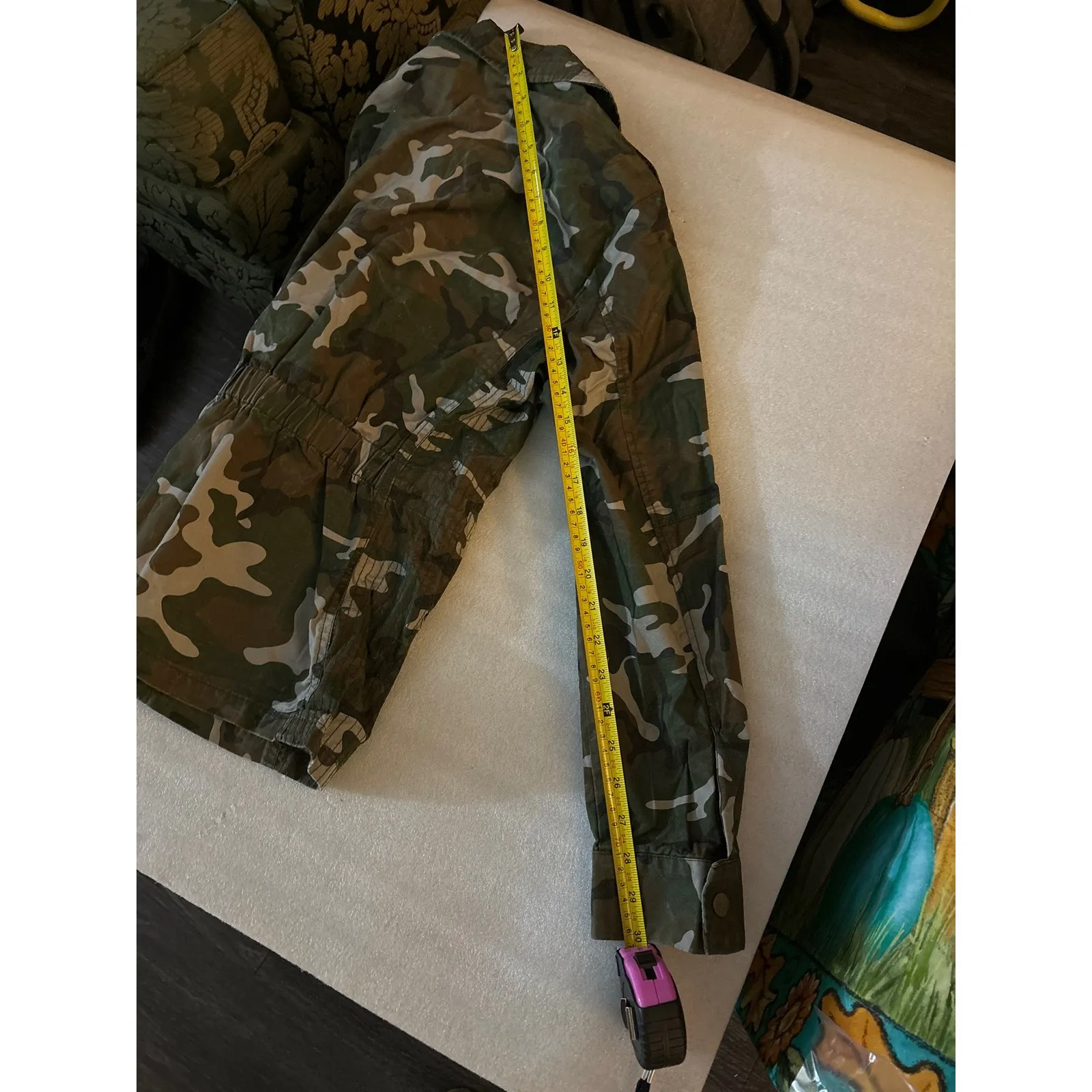 Love Tree Camouflage Jacket S Green/Brown Y2K Cabincore Fisherman Gorpcore Print - Image 10