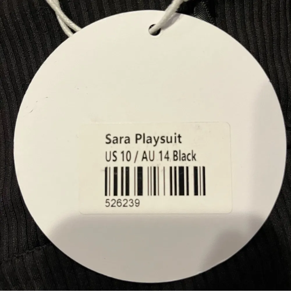 🌺NWT PRINCESS POLLY BLACK SARA PLAYSUIT SIZE 10🌺 - Image 8