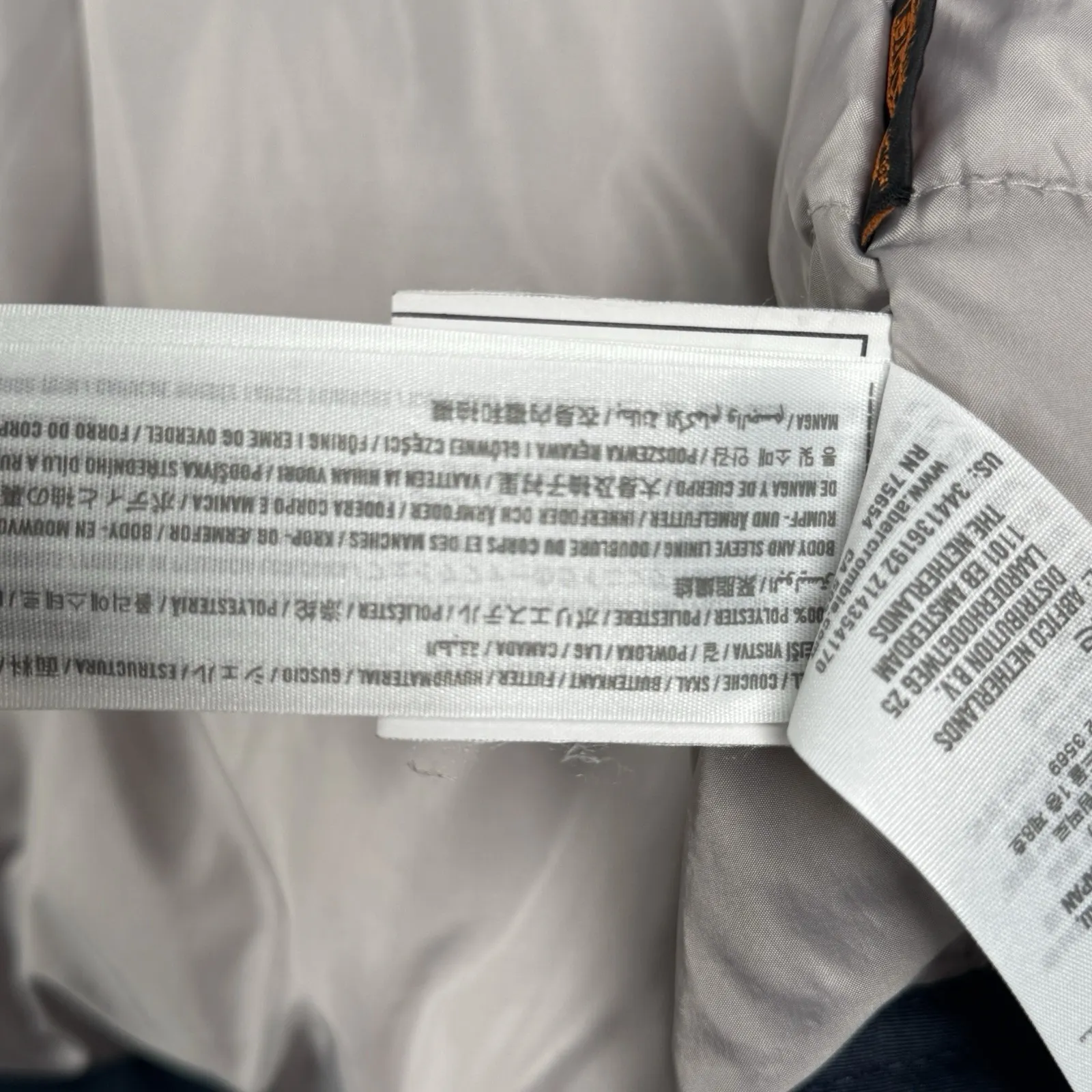 Hollister Jacket Blue Faux Fur Hooded Lined Winter Parka Coat‎ Womens Size Small - Image 10