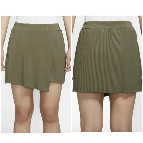 nwt // Nike flex golf victory drifit UV CK7797 Olive Green skort - Image 2