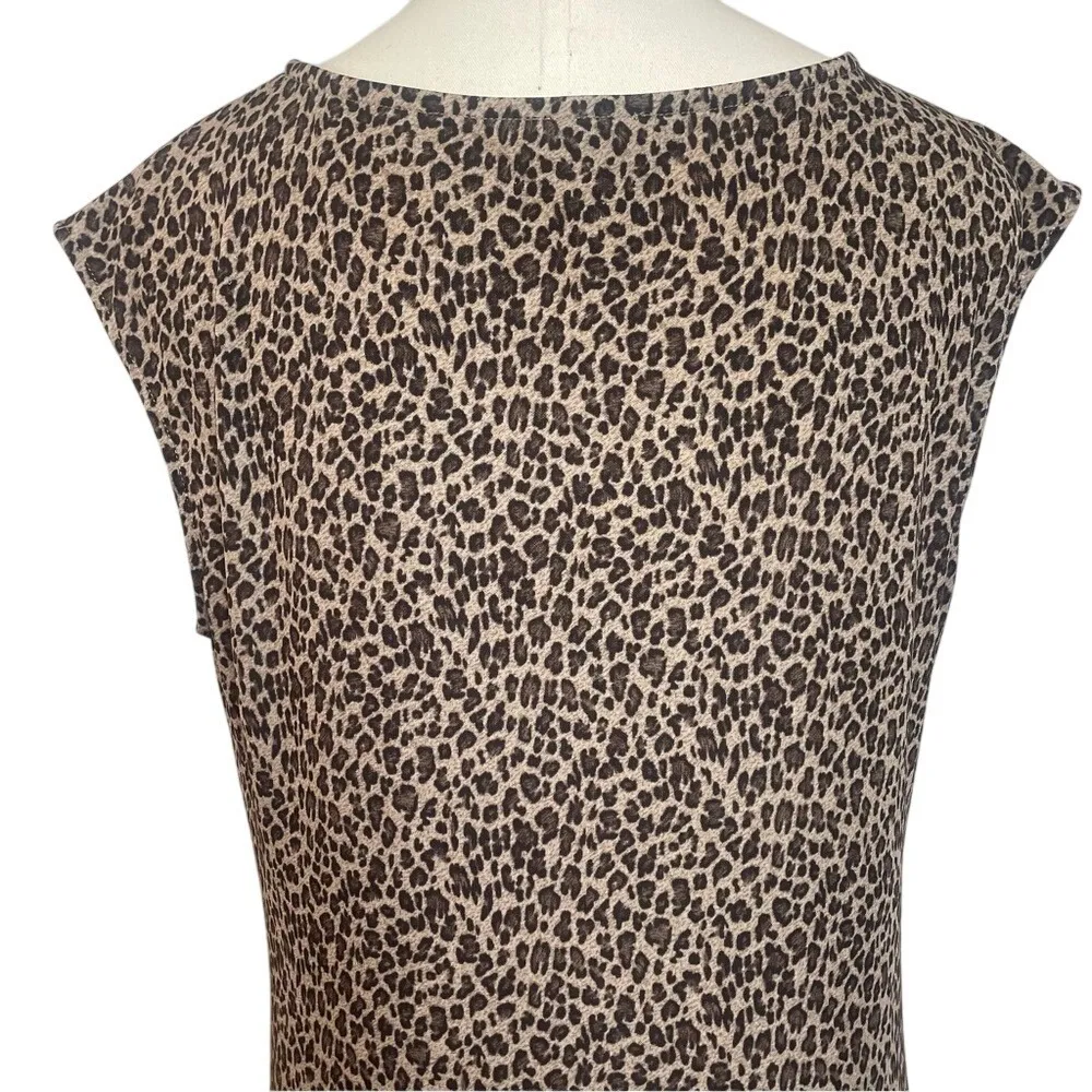Talbots Leopard Print‎ Sheath Dress – Medium - Image 7