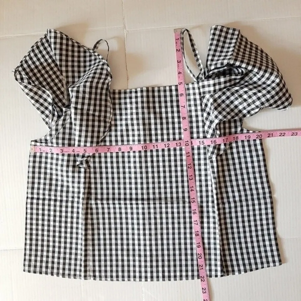 Timing  Checkered Off Shoulders Top Size L - Image 2