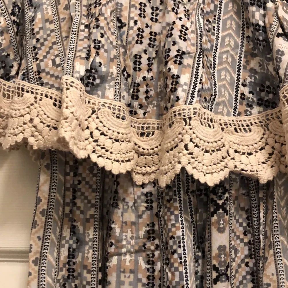 NWOT Forever 21 Strapless Aztec Maxi Dress Small - Image 5