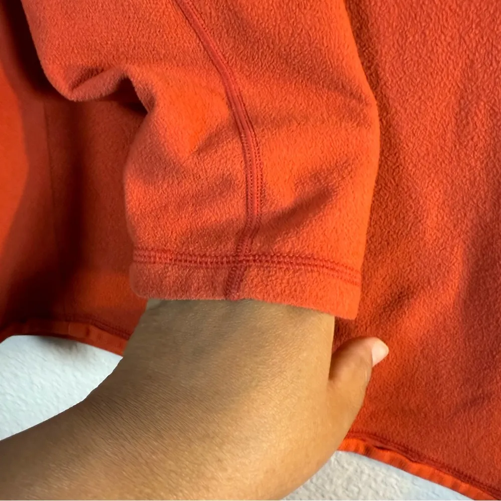 Patagonia Aravis Orange Quarter-Zip Pullover SZ:S - Image 3