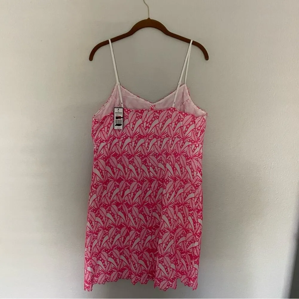 Crown & Ivy Neon Pink Eyelet Dress NWT Plus size - Image 3