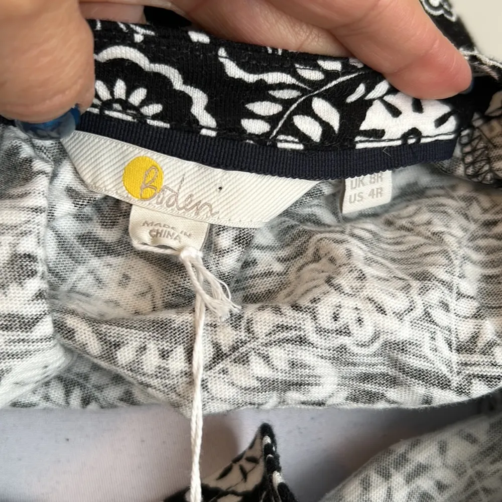 Boden Notch Neck Jersey Mini Dress Size 4 - Image 8