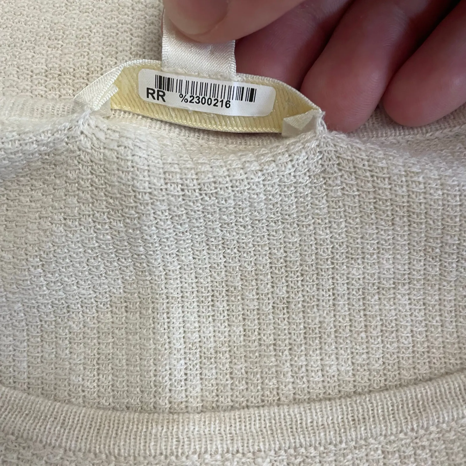 Lisa Todd In Line Crewneck‎ Sweater Size Medium Modern, Business, Casual White - Image 5