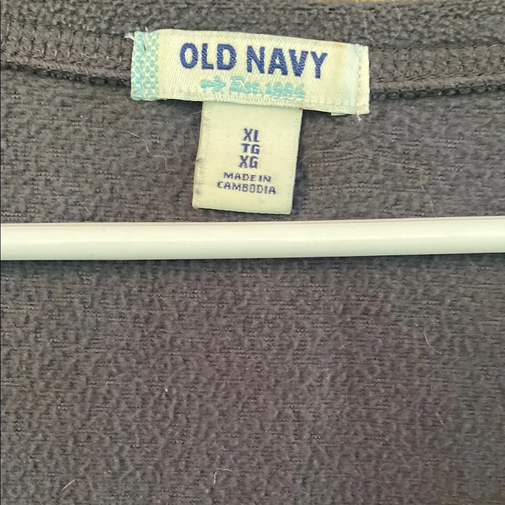 Old Navy Gray Relaxed lightweight Microfiber Sweatshirt - Image 2