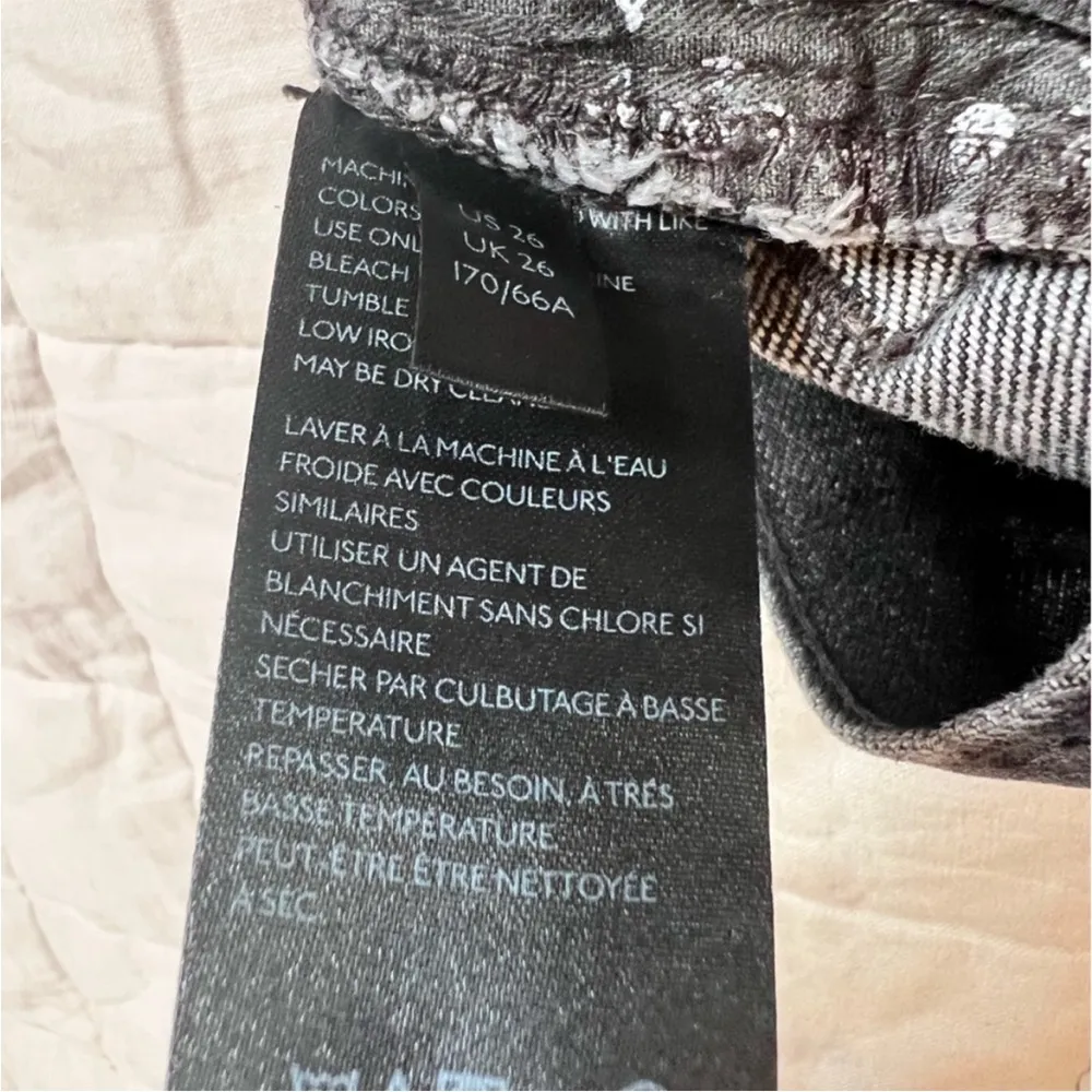 We The Free 100% Cotton Black Wash High Rise Jean Shorts w/ Fringe Hem - 26 - Image 5