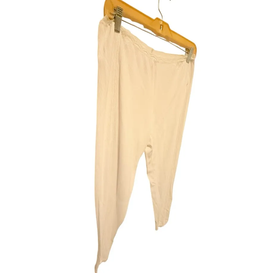Chaser‎ White Ribbed Lounge Pants nwot - Image 4