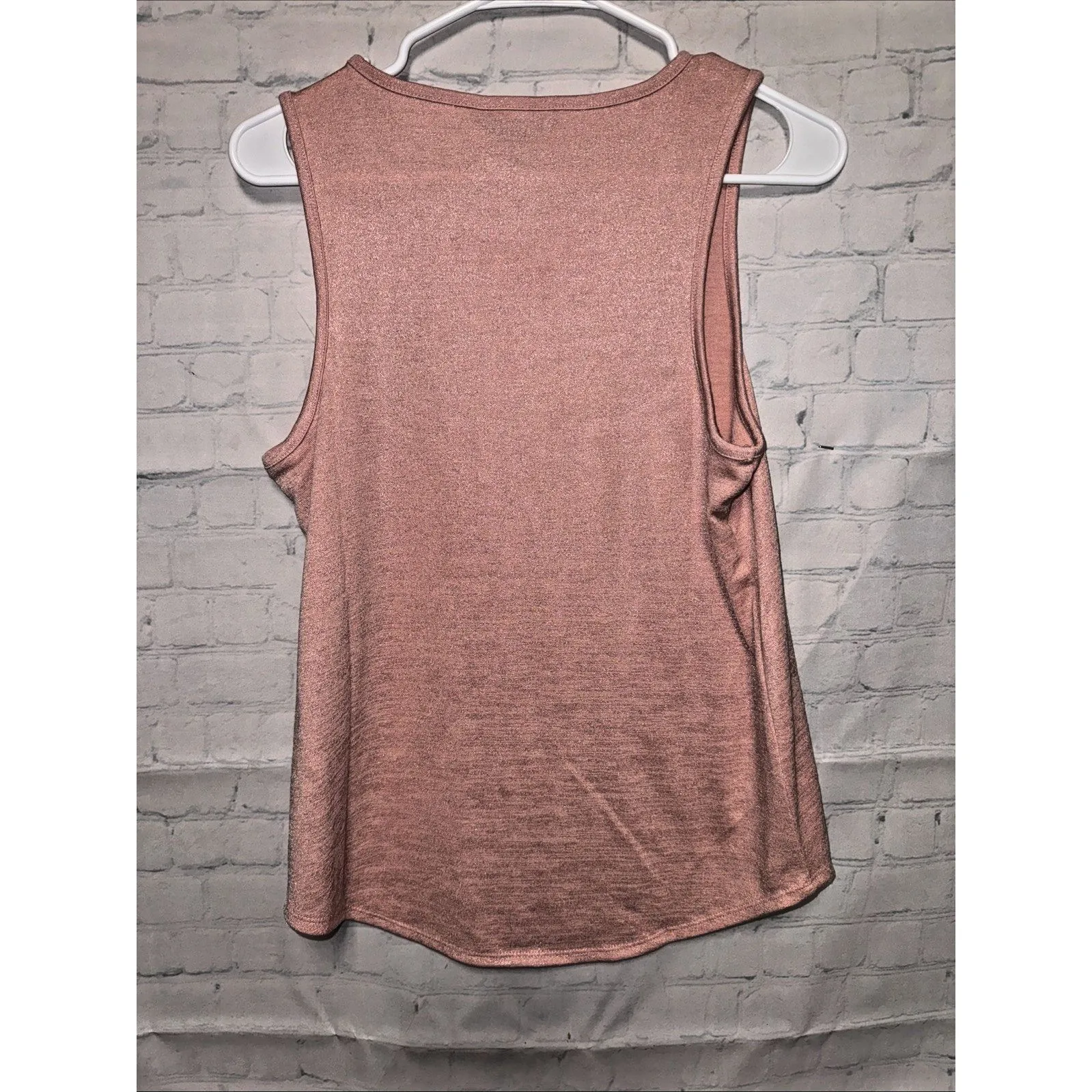 Banana Republic Women’s Shirt Size M Sleeveless Tank Crew Neck Pink sparkle NWT - Image 5