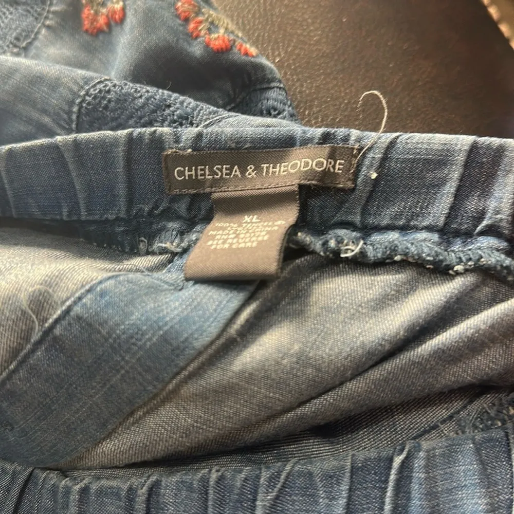 Chelsea & Theodore Blue Denim Pants Gray Size XL - Image 10