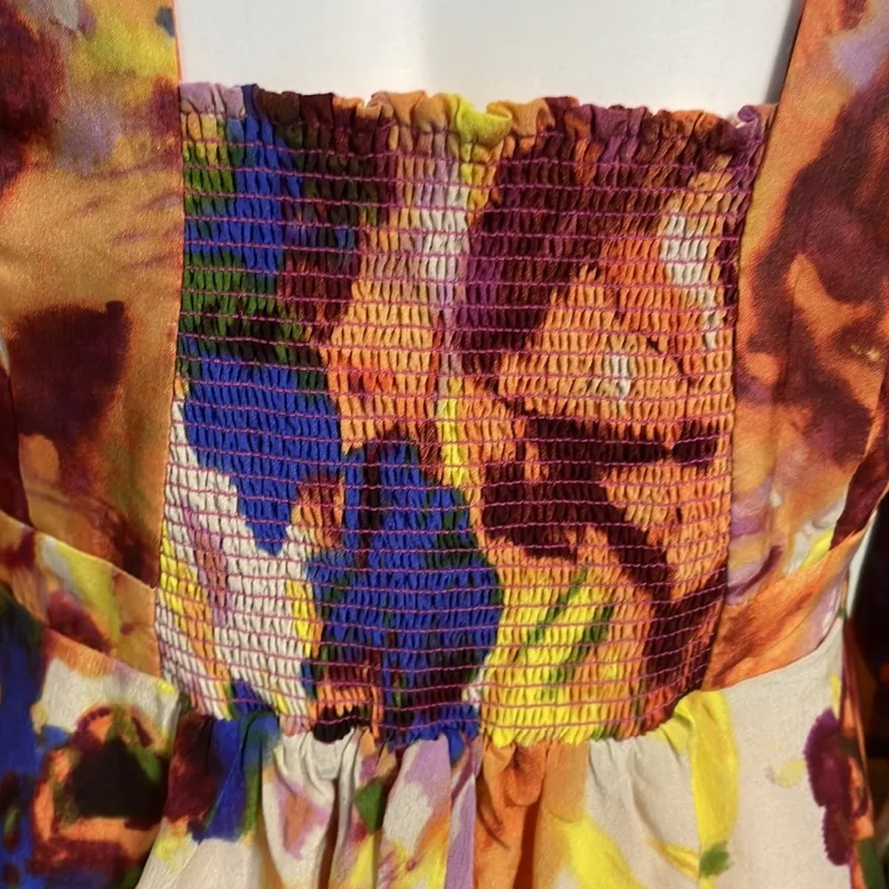 ANTHROPOLOGIE Maeve Delores Floral Silk Dress - Image 5