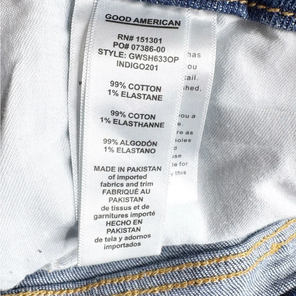 NWT Good American Good Waist Step Hem High Rise Stretch Denim Jeans Size 34 - Image 12