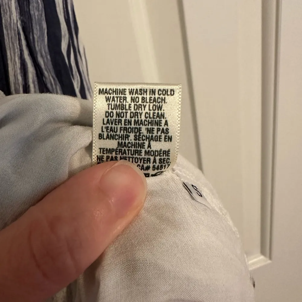 Bella Dahl size Small blue and white dress - Image 10