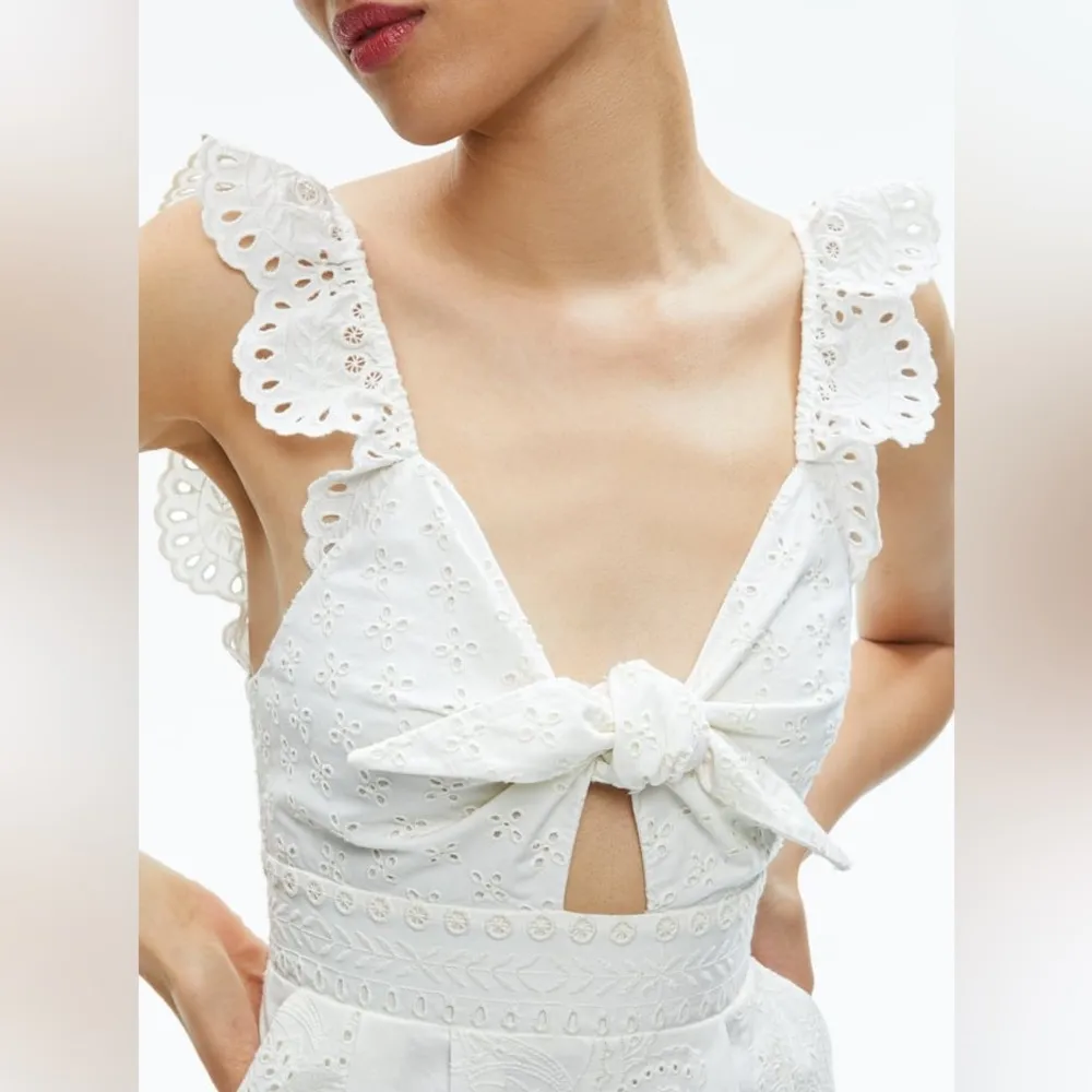 ALICE+OLIVIA ROSINA TIE FRONT CUTOUT JUMPSUIT, Size 10, $550 - Image 12