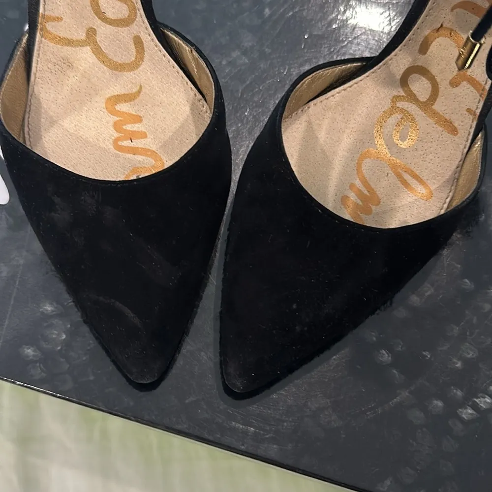 Sam Edelman Pointed Suede Cage Heel - Image 3