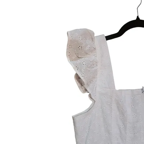 Chelsea & Violet Seamed Eyelet Mini‎ Dress sz 10 - Image 5