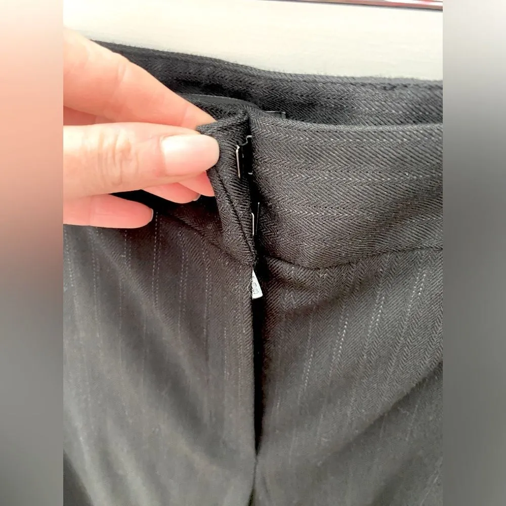 Y2K Style & Co Straight Leg Trousers Women's 12 Dress Pants Stretch Pinstripe - Image 5