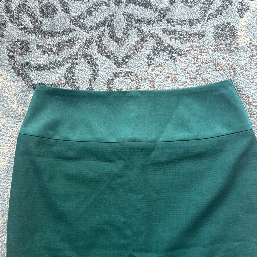 BOSS Hugo Boss Virgin Wool Slim Fit Pencil Skirt Green 6 - Image 2