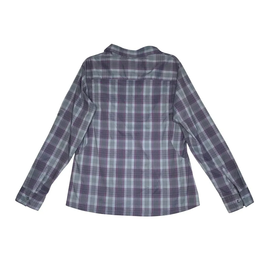COLUMBIA Omni-Shade Plaid Shirt Women XL Everyday Outdoor Travel Western Country - Image 4
