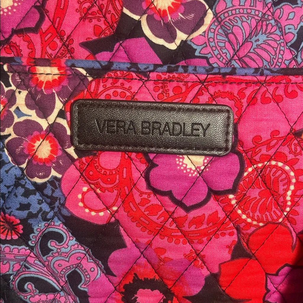 Vera Bradley Floral Fiesta LARGE Travel Weekender Bag, Soft Suitcase - Image 2