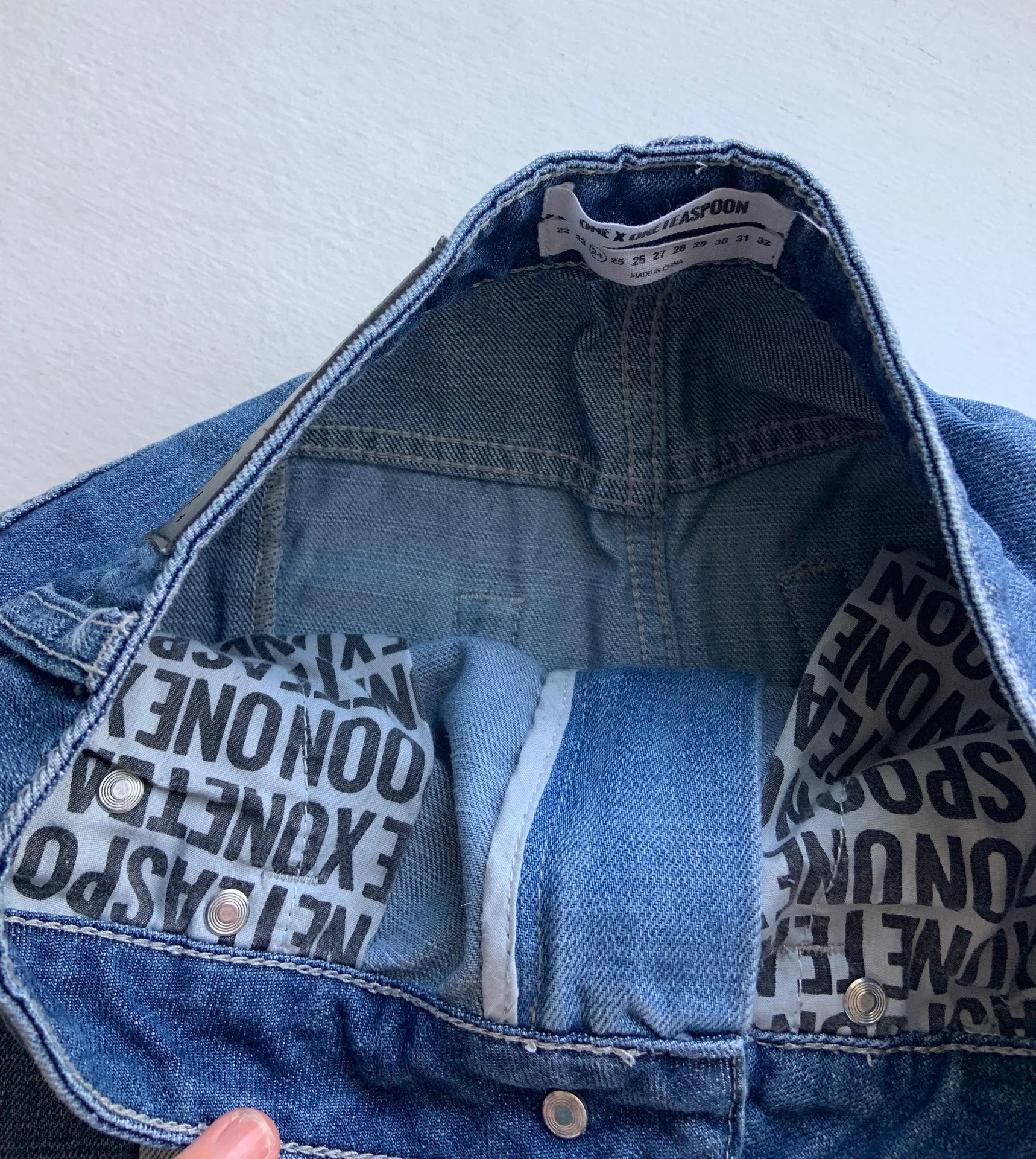 Free People X oneteaspoon Denim Mini Skirt - Image 4