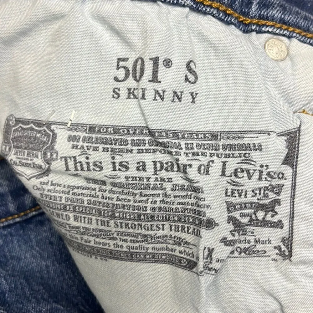 Levi’s Women’s 501 S High-Rise Skinny 5-Pocket Jeans- 31 X 28 - Image 14