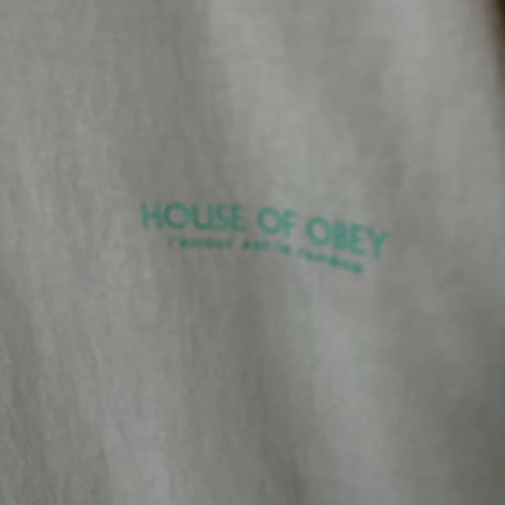 House of Obey Lovers T Shirt Cream Large L Graphic Tee 100% Cotton Short Sleeve - Image 7