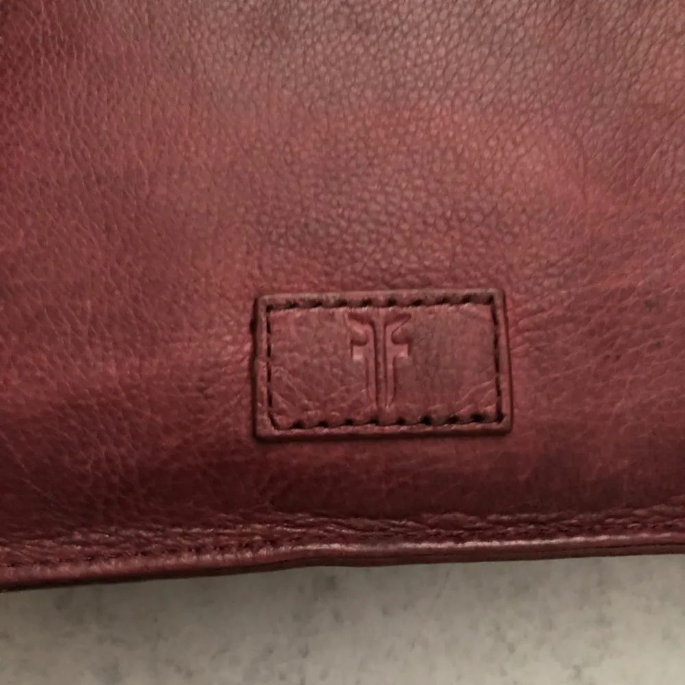 Frye Jade Studded Cross Body Shoulder Bag Purse Brick Red Cherry Red NEW - Image 7